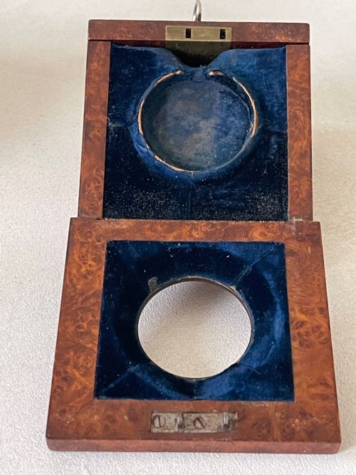 ANTIQUE TREEN TUNBRIDGE WARE POCKET WATCH STAND - ADDITIONAL PHOTO 6