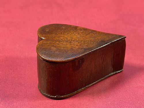 AN ANTIQUE HEART SHAPED BOX - ADDITIONAL PHOTO 1