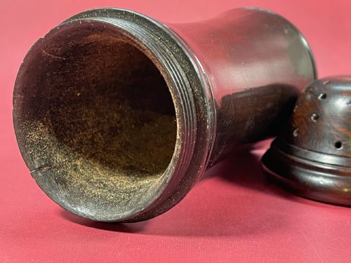 ANTIQUE TREEN SPICE MUFFINEER - ADDITIONAL PHOTO 1
