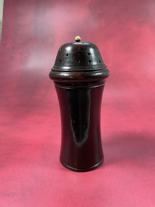 ANTIQUE TREEN SPICE MUFFINEER - ADDITIONAL PHOTO 2