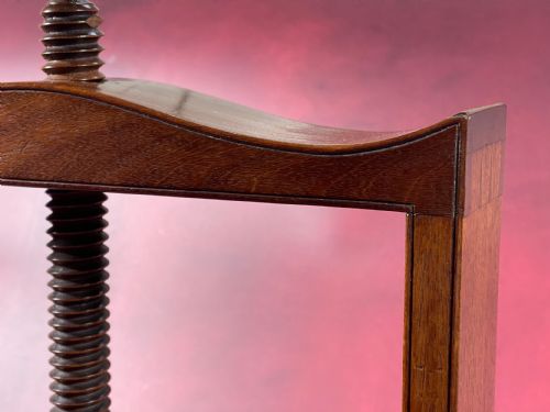 A FINE QUALITY MAHOGANY BOOK PRESS - ADDITIONAL PHOTO 7