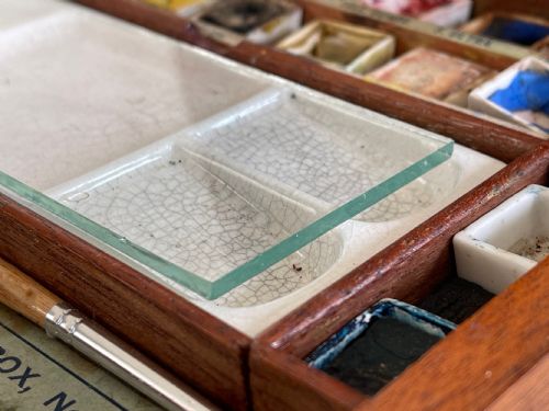 ANTIQUE ARTISTS WATERCOLOUR BOX - ADDITIONAL PHOTO 2