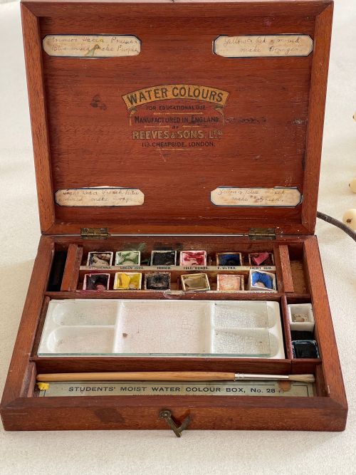 ANTIQUE ARTISTS WATERCOLOUR BOX - ADDITIONAL PHOTO 5