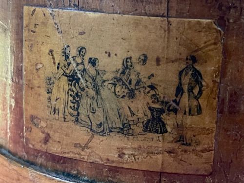 AN ANTIQUE TREEN FLOUR BARREL GOOD SMALL SIZE - ADDITIONAL PHOTO 5
