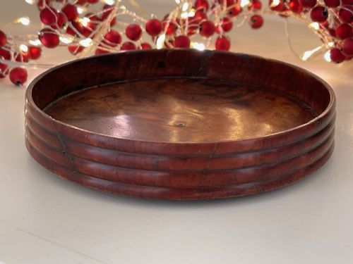 ANTIQUE MAHOGANY WINE BOTTLE COASTER - ADDITIONAL PHOTO 3