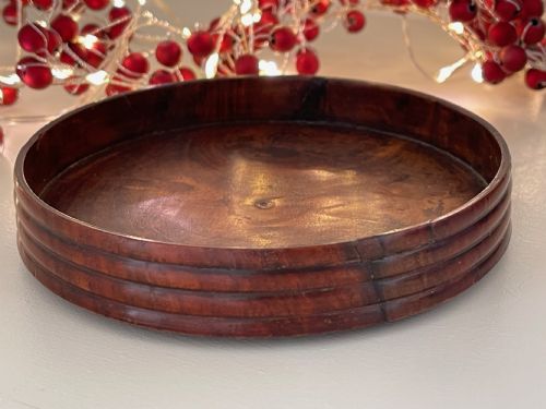 ANTIQUE MAHOGANY WINE BOTTLE COASTER - ADDITIONAL PHOTO 5