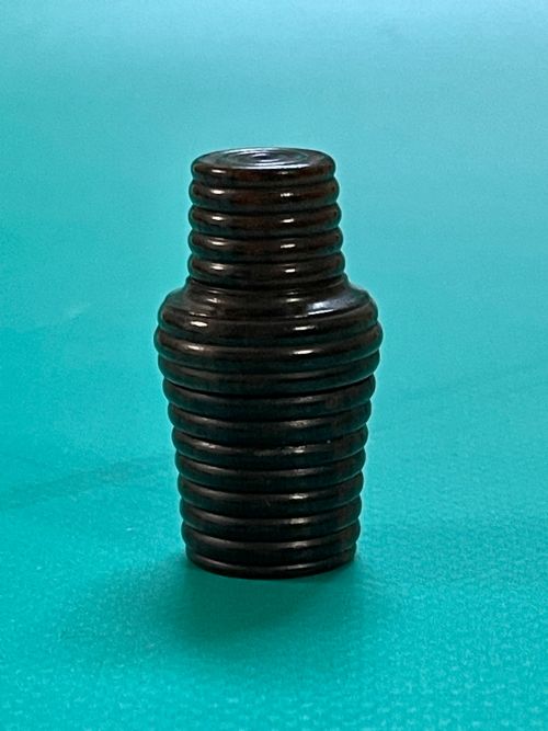an early 1800s rosewood scent bottle case glass scent bottle - CATEGORY: ANTIQUE GLASS - DATED 19TH CENTURY