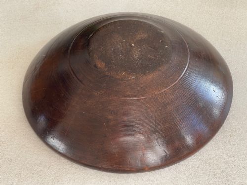 ANTIQUE TREEN SYCAMORE BOWL - ADDITIONAL PHOTO 1