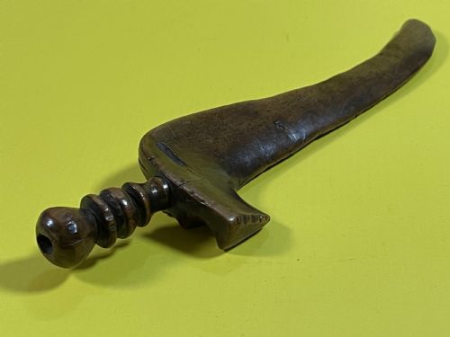 ANTIQUE TREEN KNITTING SHEATH ELABORATELY CARVED - ADDITIONAL PHOTO 1