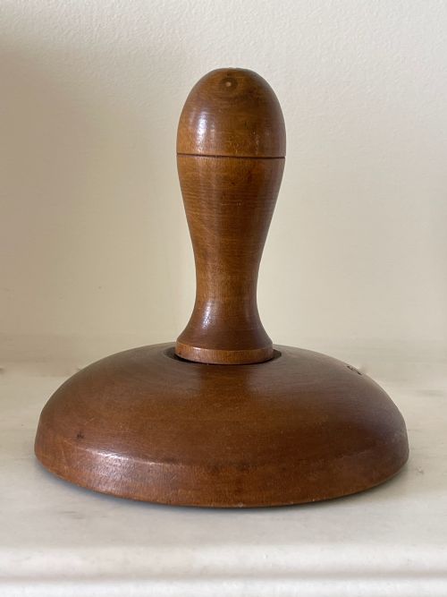 fig 3. An Unusual Antique Treen Funeral Biscuit Stamp