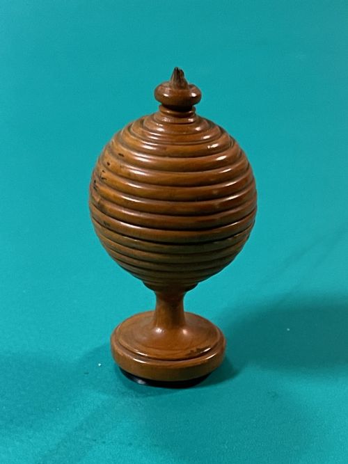 ANTIQUE TREEN BOXWOOD MAGIC TRICK DISAPPEARING BALL - ADDITIONAL PHOTO 6