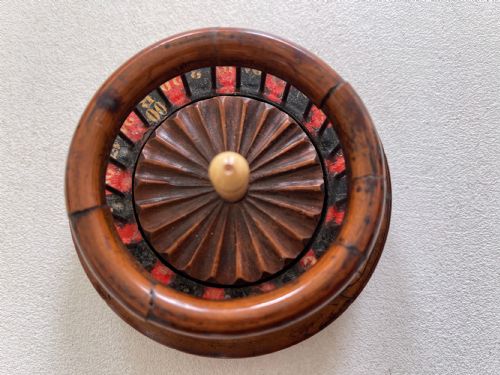 AN UNUSUAL 19TH CENTURY MINI ROULETTE GAME EX CHARLTON COLLECTION - ADDITIONAL PHOTO 1