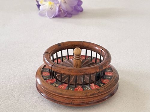 AN UNUSUAL 19TH CENTURY MINI ROULETTE GAME EX CHARLTON COLLECTION - ADDITIONAL PHOTO 4