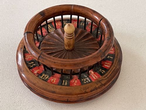 AN UNUSUAL 19TH CENTURY MINI ROULETTE GAME EX CHARLTON COLLECTION - ADDITIONAL PHOTO 7