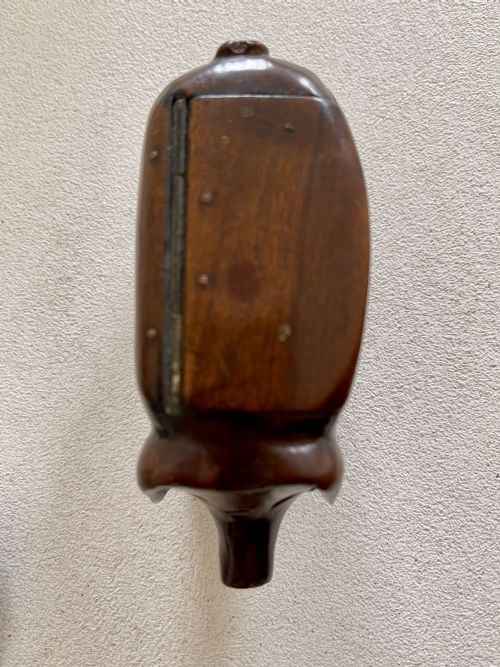 ANTIQUE TREEN PIG SNUFF BOX - ADDITIONAL PHOTO 4