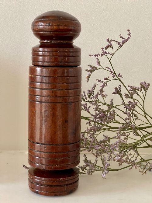 LATE 1600S EARLY 1700S ANTIQUE TREEN SPICE MORTAR GRATER - ADDITIONAL PHOTO 2