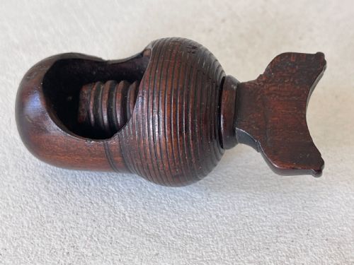 ANTIQUE TREEN ACORN NUTCRACKER - ADDITIONAL PHOTO 2