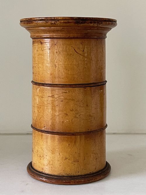 ANTIQUE TREEN THREE TIER SPICE TOWER - ADDITIONAL PHOTO 1
