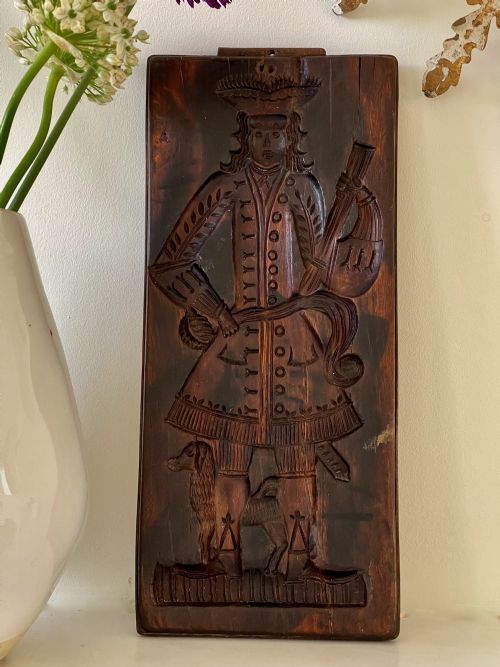 antique doublesided gingerbread mould william of orange wife mary - CATEGORY: ANTIQUE MISCELLANEOUS - DATED 18TH CENTURY