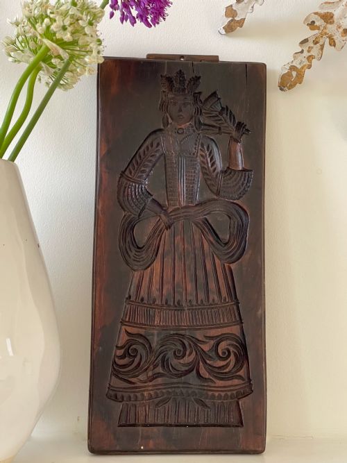 ANTIQUE DOUBLESIDED GINGERBREAD MOULD WILLIAM OF ORANGE WIFE MARY - ADDITIONAL PHOTO 1