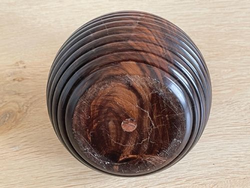 ANTIQUE TREEN LIGNUM VITAE DOOR STOP - ADDITIONAL PHOTO 1