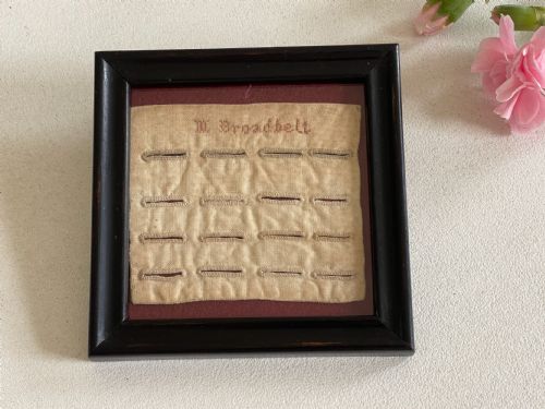 ANTIQUE STRAW WORK SILK SKEIN HOLDER - ADDITIONAL PHOTO 3