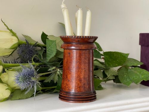 ANTIQUE TREEN SPILL VASE LEVI COLLECTION LABEL - ADDITIONAL PHOTO 6