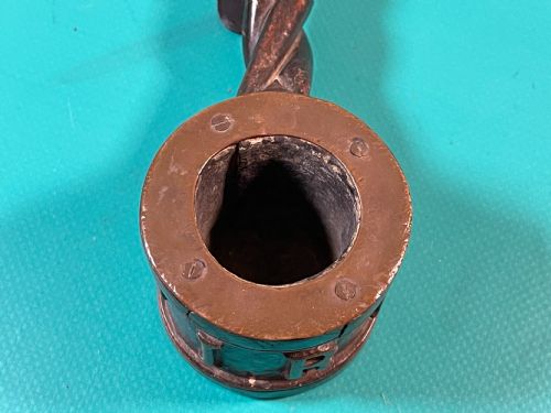 A RARE ANTIQUE TREEN TOOL FOR LIGHTING CANNONS - ADDITIONAL PHOTO 3