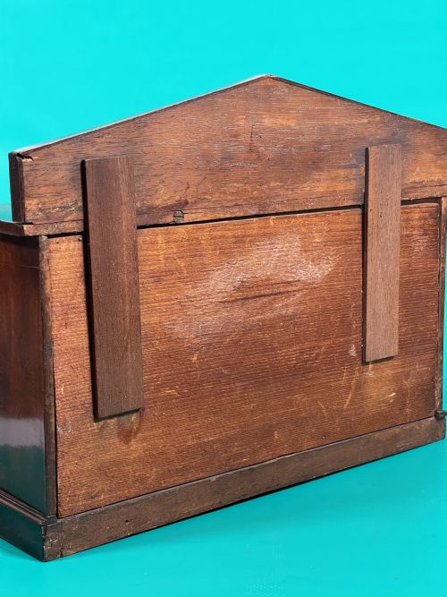 A MINIATURE ANTIQUE TREEN CHIFFONIER TRAVELLING SALES PIECE - ADDITIONAL PHOTO 1
