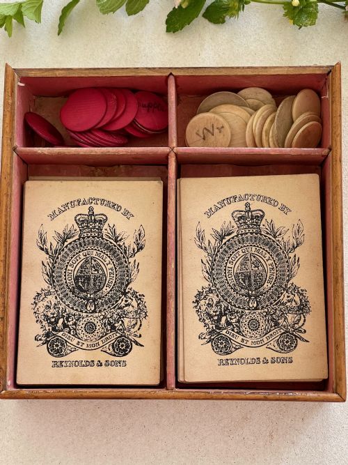 A GEORGIAN GAMES BOX FOR BEZIQUE PIQUET - ADDITIONAL PHOTO 3