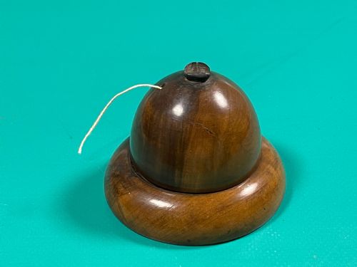 ANTIQUE TREEN BEE HIVE STRING BOX - ADDITIONAL PHOTO 2