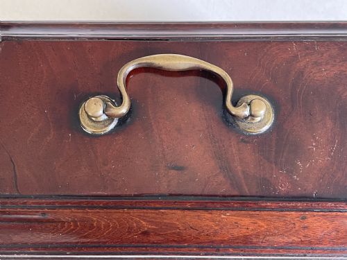 A GEORGIAN TEA CHEST CADDY SECRET DRAWER - ADDITIONAL PHOTO 4
