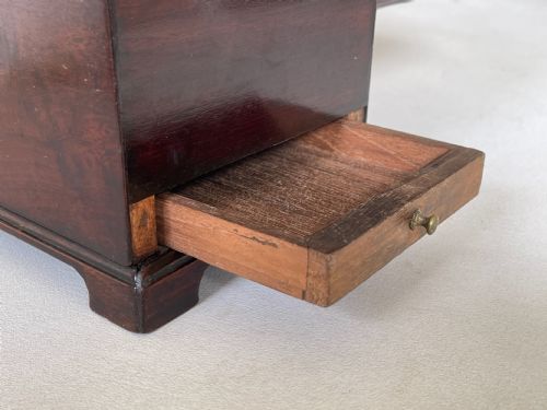 A GEORGIAN TEA CHEST CADDY SECRET DRAWER - ADDITIONAL PHOTO 7