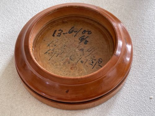 ANTIQUE TREEN BOXWOOD MONEY BOX - ADDITIONAL PHOTO 3