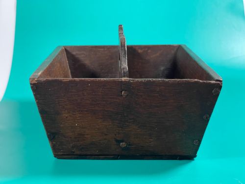 ANTIQUE GEORGIAN COUNTRY OAK CUTLERY TRAY - ADDITIONAL PHOTO 3