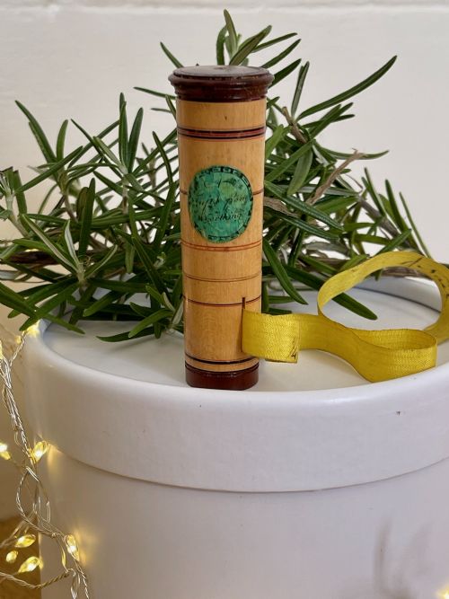 a georgian tape measure and spool holder - CATEGORY: ANTIQUE MISCELLANEOUS - DATED 19TH CENTURY