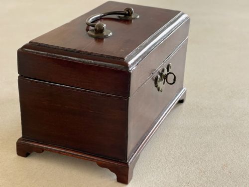AN ANTIQUE GEORGIAN MAHOGANY MINI TEA CHESTCADDY - ADDITIONAL PHOTO 1