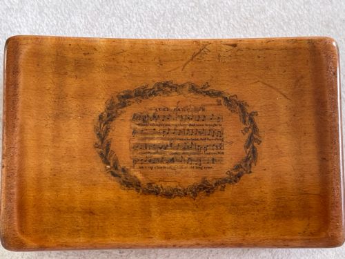 AN ANTIQUE SCOTTISH SPECIMEN WOOD SNUFF BOX - ADDITIONAL PHOTO 1