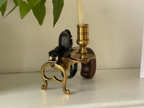 ANTIQUE FLINTLOCK TINDER PISTOL - ADDITIONAL PHOTO 1