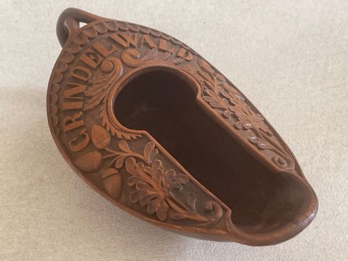 antique treen pap boat - CATEGORY: ANTIQUE MISCELLANEOUS - DATED 19TH CENTURY