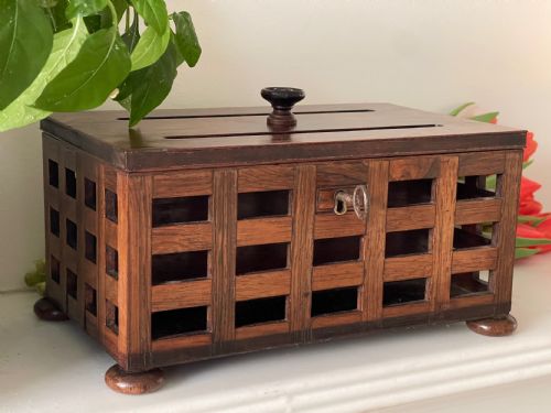 ANTIQUE ROSEWOOD LETTERSTATIONERY BOX TREEN - ADDITIONAL PHOTO 4