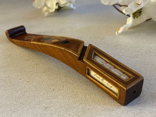 antique treen knitting sheath possible provenance - CATEGORY: ANTIQUE MISCELLANEOUS - DATED 19TH CENTURY