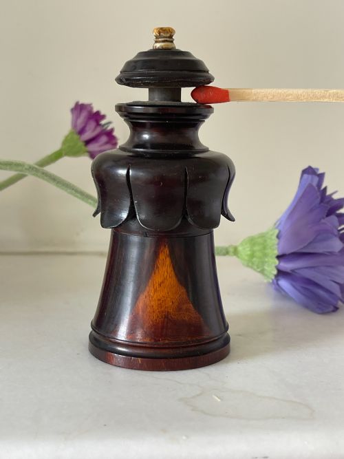 AN UNUSUAL ANTIQUE TREEN GO TO BED WITH DISC STRIKERS - ADDITIONAL PHOTO 3