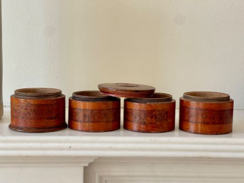 ANTIQUE TREEN SPICE TOWER FOUR TIER - ADDITIONAL PHOTO 2