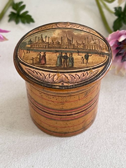 A RARE SET OF ANTIQUE TUNBRIDGE WARE STACKING POT SEVEN POTS - ADDITIONAL PHOTO 8