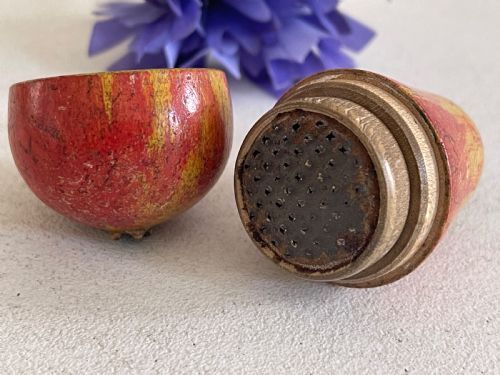 ANTIQUE TREEN NUTMEG GRATER TUNBRIDGE WARE - ADDITIONAL PHOTO 4