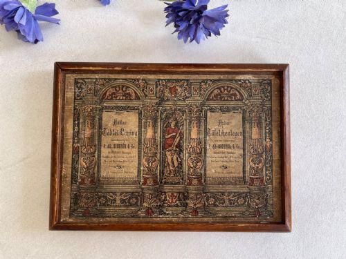 A BOXED SET OF STONE MOSAIC TILES PATENT 1880 - ADDITIONAL PHOTO 1