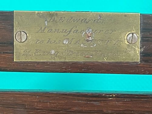 A TOP QUALITY LONDON MAKERS ROSEWOOD LETTER BOX - ADDITIONAL PHOTO 8