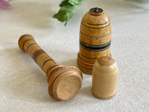 A GEORGIAN TUNBRIDGE WARE NEEDLE THIMBLE CASE - ADDITIONAL PHOTO 2