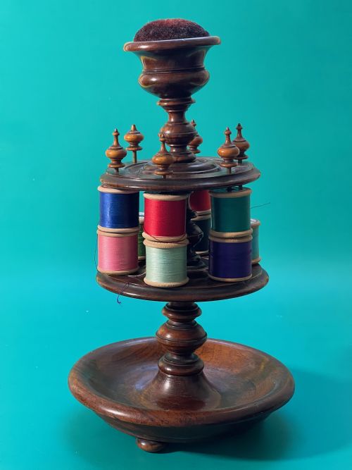 an antique sewingreel stand - CATEGORY: ANTIQUE MISCELLANEOUS - DATED 19TH CENTURY